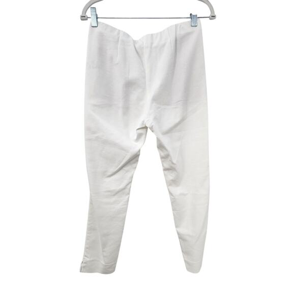 New NWOT J. Jill Essential Cotton Stretch Pants White 4 Petite Crop - Picture 3 of 9
